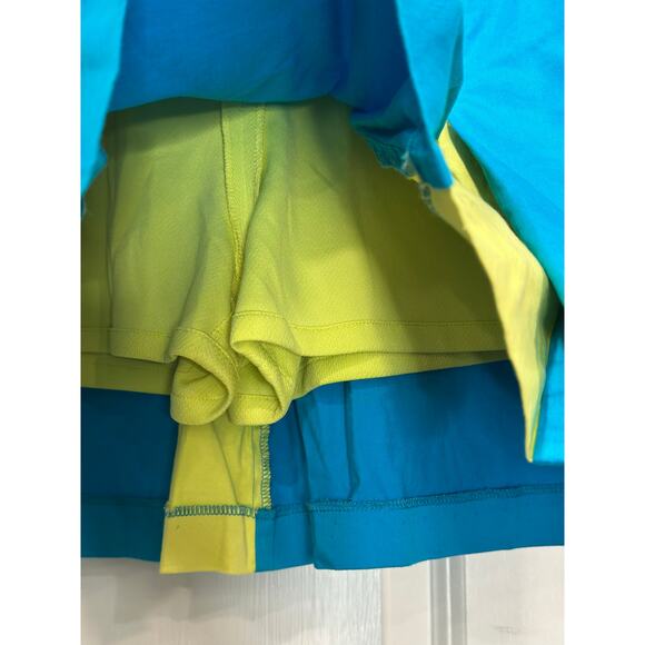Burberry Golf RARE Turquoise Blue Cotton Mini Sports Skort - US Size 6 - Picture 3 of 12